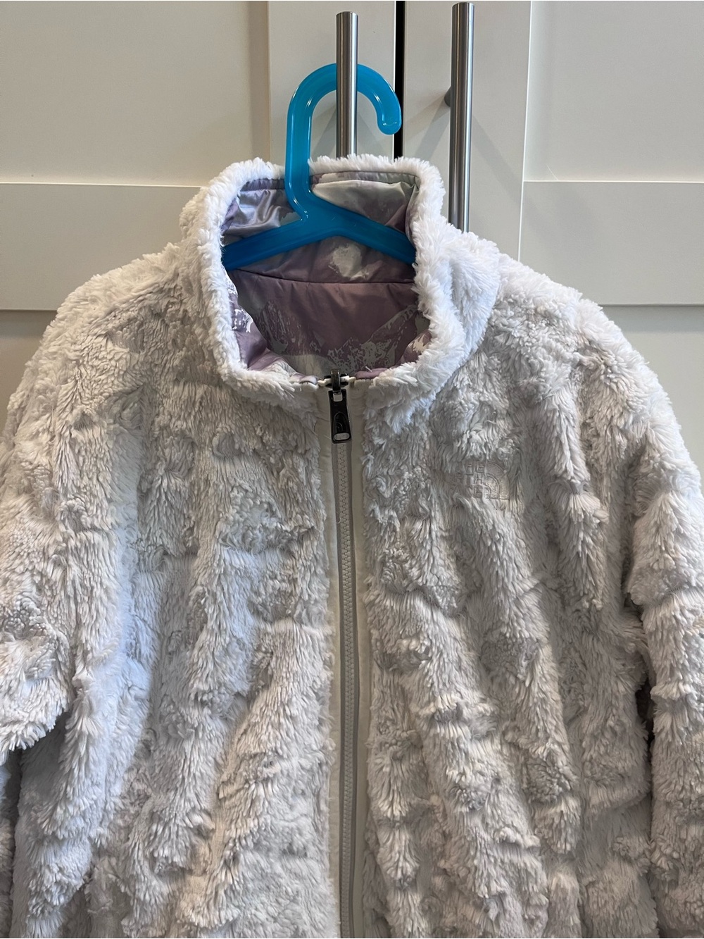 The North Face Reversible Mossbud Swirl Girls' Jacket Size L (14/16) - Picture 15 of 16
